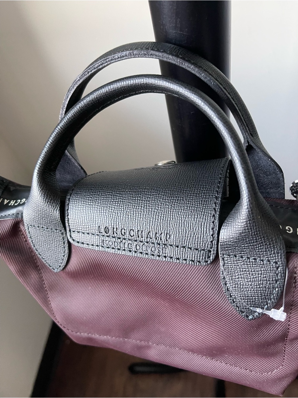 LONGCHAMP Burgundy Le Pliage XS Crossbody Mini Tote - Picture 4 of 17